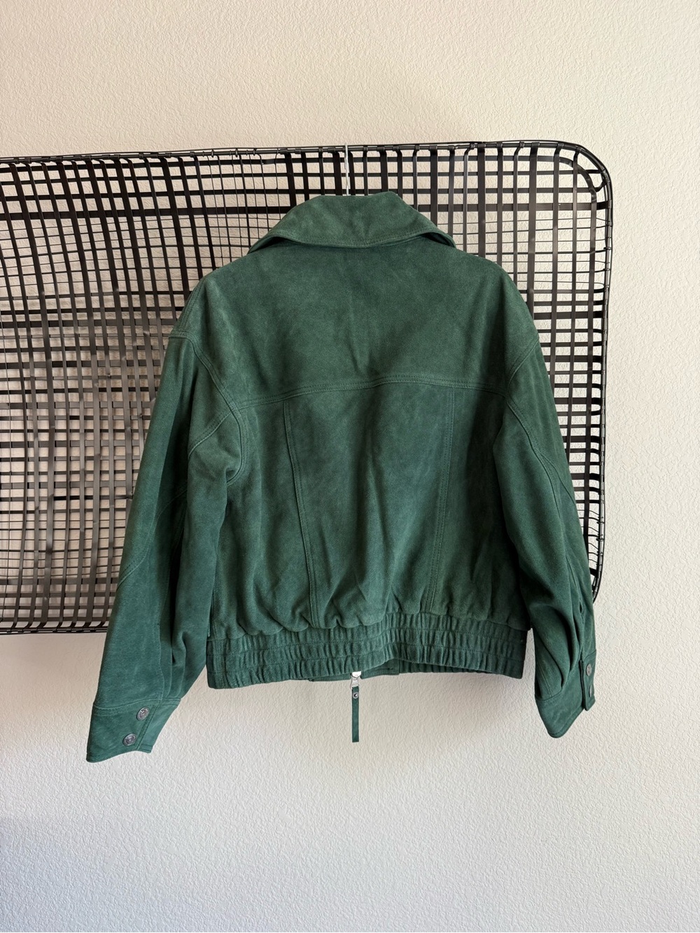 Free people We The Free Desert Moon Suede Jacket green grove - Picture 4 of 7